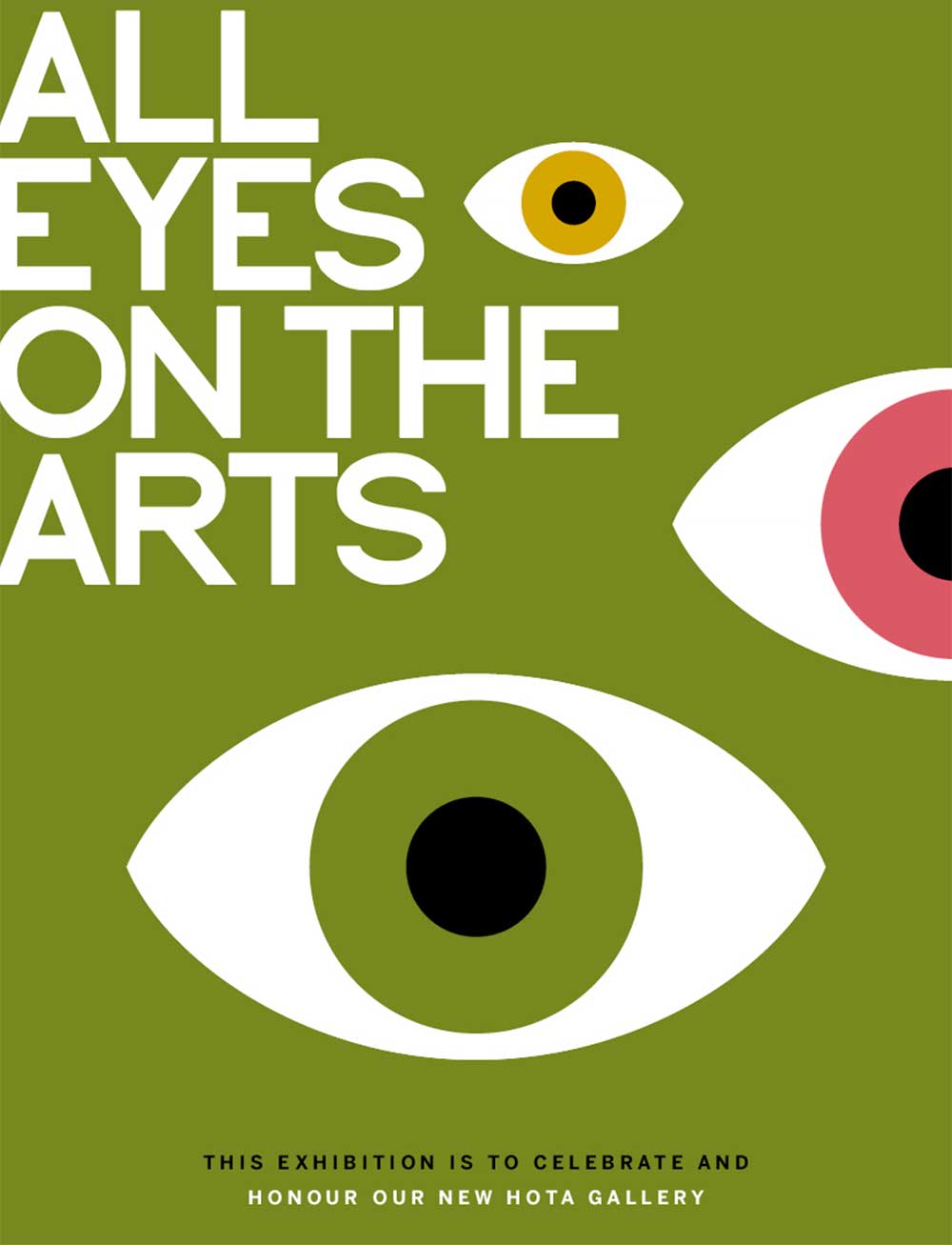 All Eyes on the Arts exhibition invitation