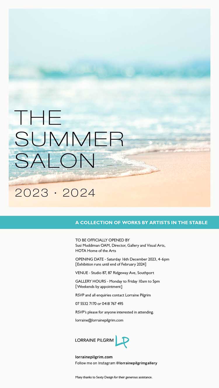 The Summer Salon 2023-2024 group exhibition invitation